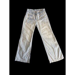 Sandro Wide Leg Jeans P3316-E Light Blue Denim Retro Jeans Size 40/L